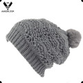 Frauen Warm Knitted Double Layer Cute Long Hat